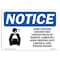 Signmission OSHA Sign, 18" H, Rigid Plastic, Some Crushed Concrete May Contain Sign With Symbol, Landscape OS-NS-P-1824-L-18368 - alternate 1
